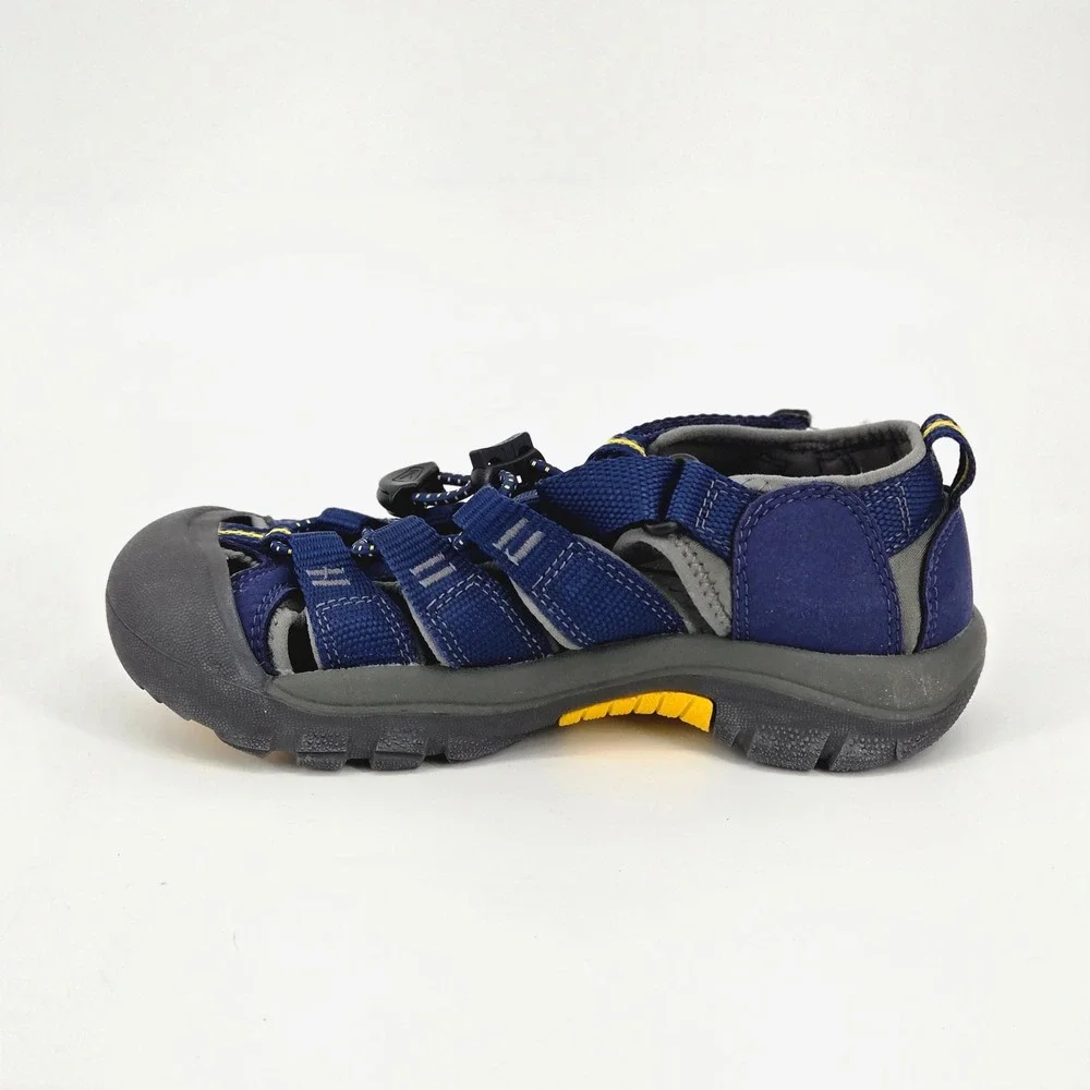 KEEN Newport H2 Navy Blue Yellow Waterproof Closed Toe Sandals Kids Size 13